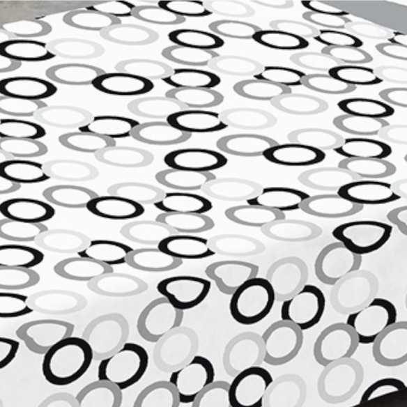 detalle sabana popy gris