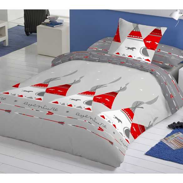 funda de edredon infantil gris